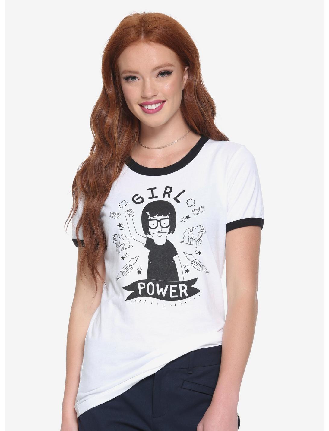 Bob's Burgers Girl Power Womens Ringer Tee - BoxLunch Exclusive | BoxLunch