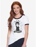 Bob's Burgers Girl Power Womens Ringer Tee - BoxLunch Exclusive, WHITE, hi-res