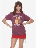 Arthur D.W. Sounds Fake Womens Tee - BoxLunch Exclusive, BURGUNDY, hi-res