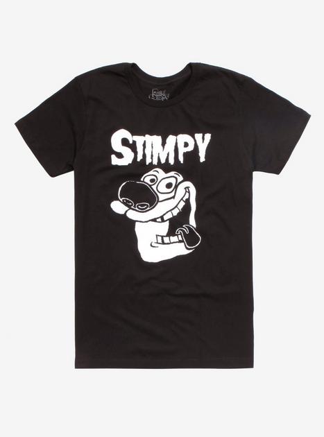 The Ren And Stimpy Show Stimpy Black & White T-Shirt | Hot Topic
