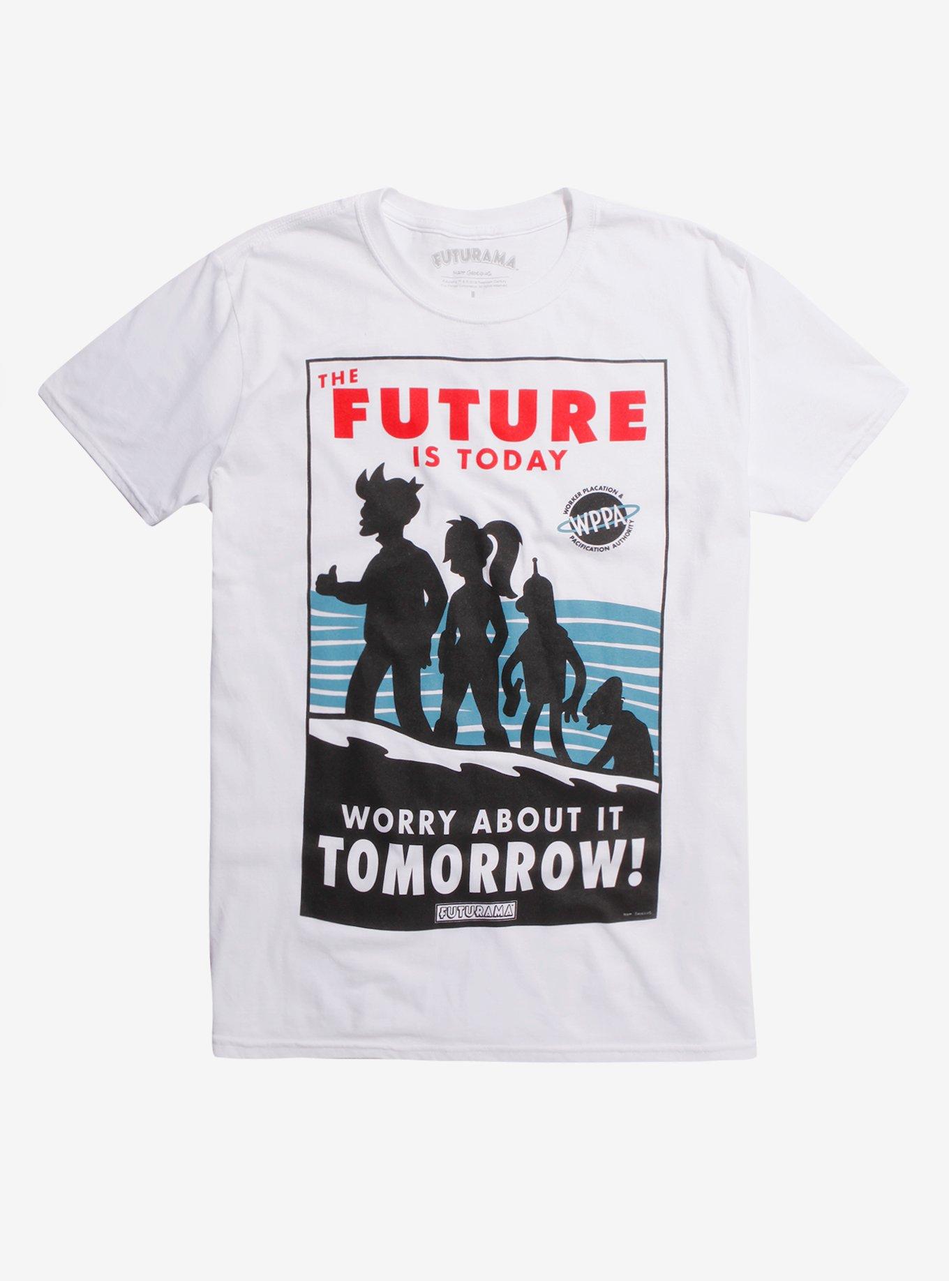 Futurama Tomorrow T-Shirt, WHITE, hi-res