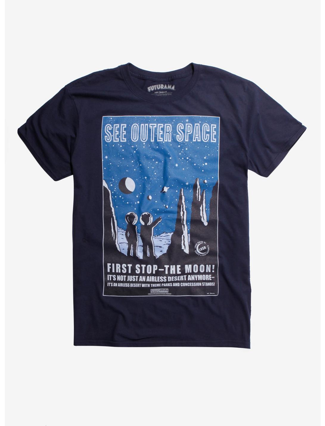 Futurama See Space T-Shirt, BLUE, hi-res