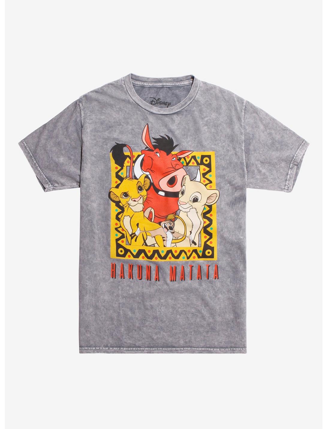 Disney The Lion King Hakuna Matata Acid Wash T-Shirt, ACID, hi-res