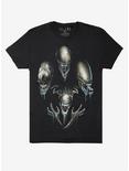 Aliens Heads T-Shirt, BLACK, hi-res
