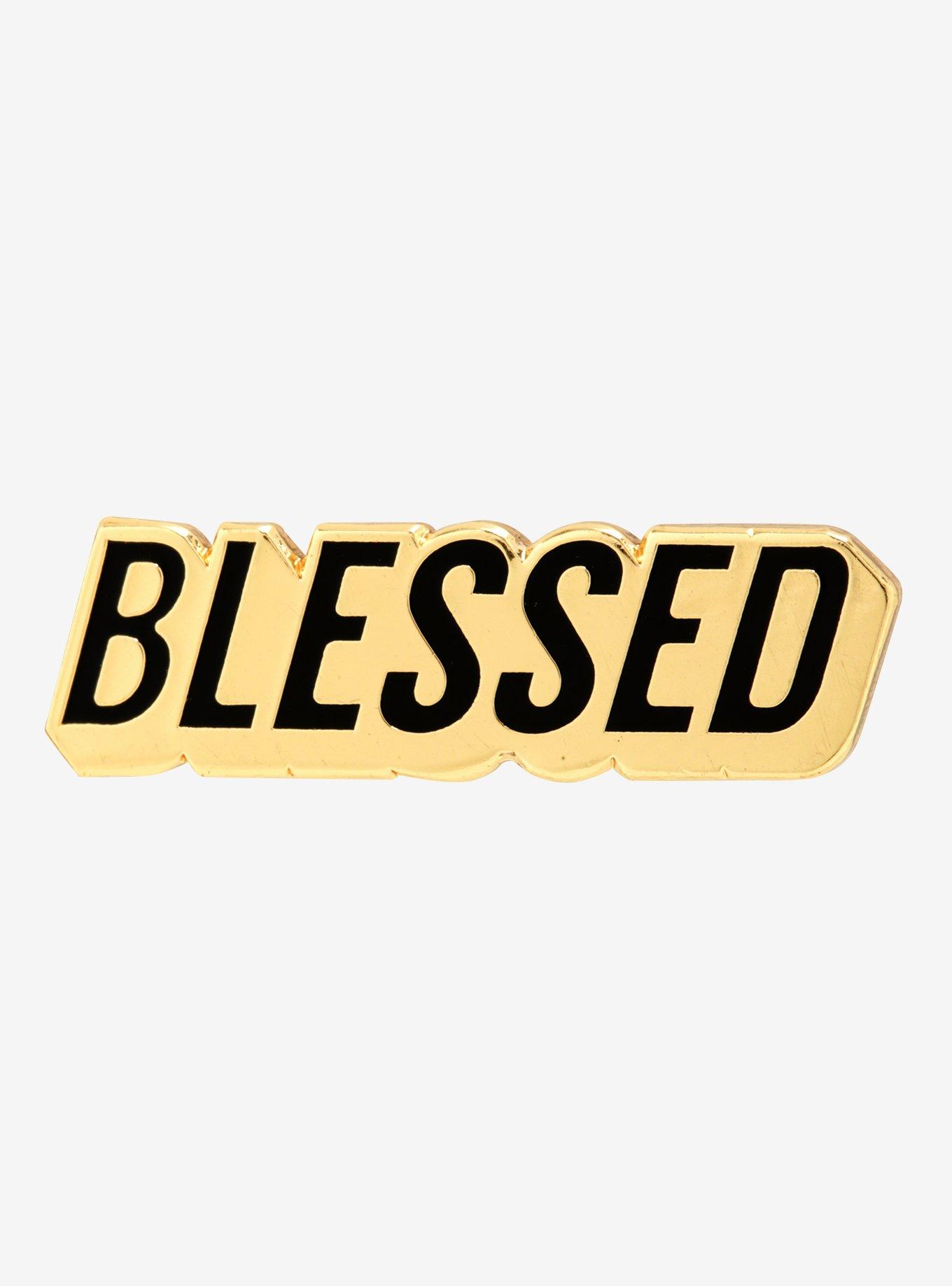 Pin God Blessed Enamel Pin, , hi-res