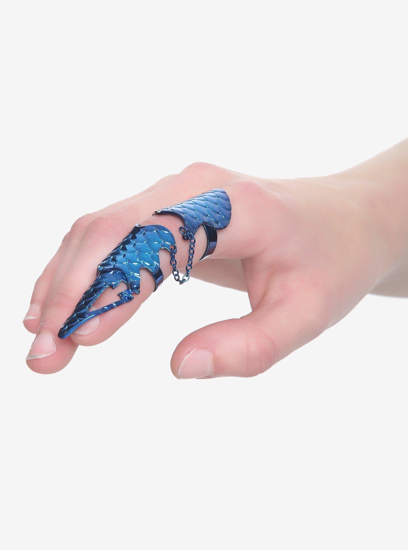 Blackheart Blue Scale Finger Armor, , hi-res view 1
