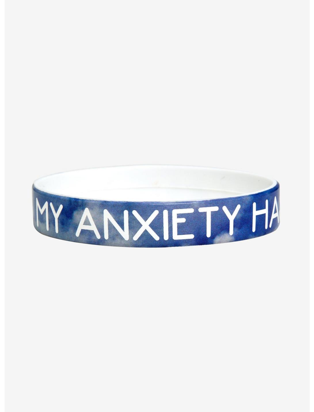 My Anxiety Has Anxiety Rubber Bracelet, , hi-res