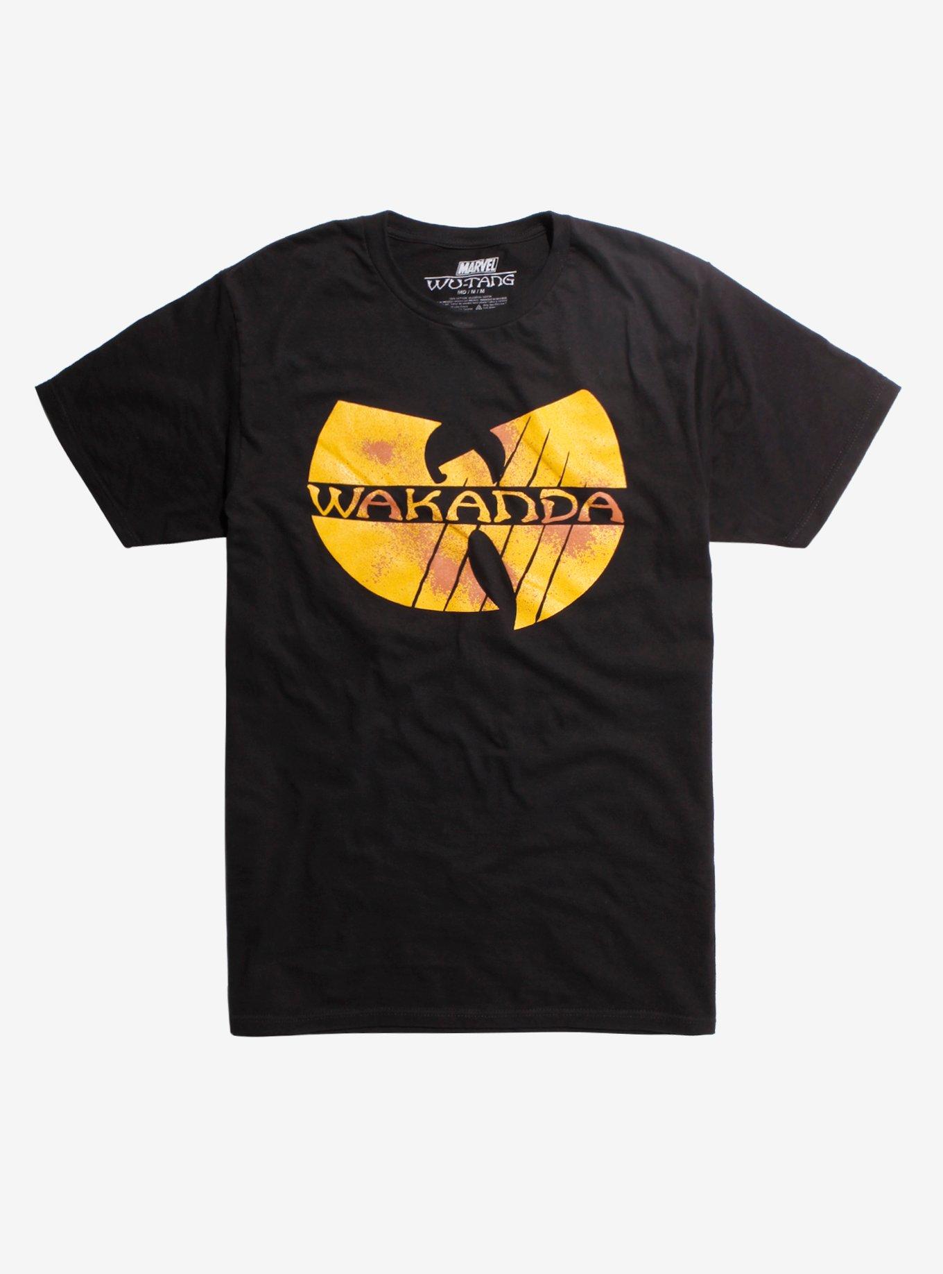 Marvel Black Panther Wu-Tang Wakanda T-Shirt, BLACK, hi-res