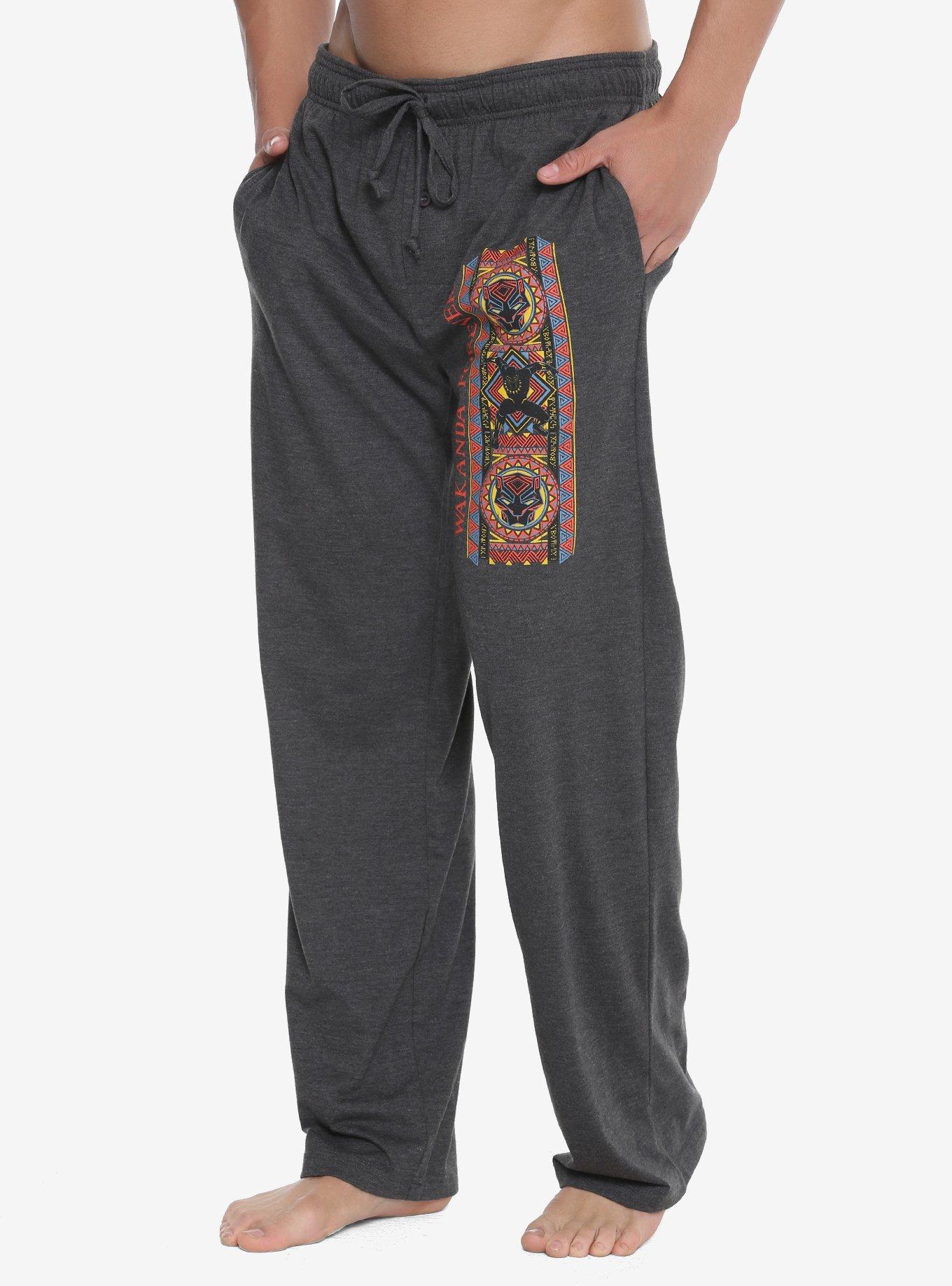 Marvel Black Panther Wakanda Forever Pajama Pants, CHARCOAL, hi-res