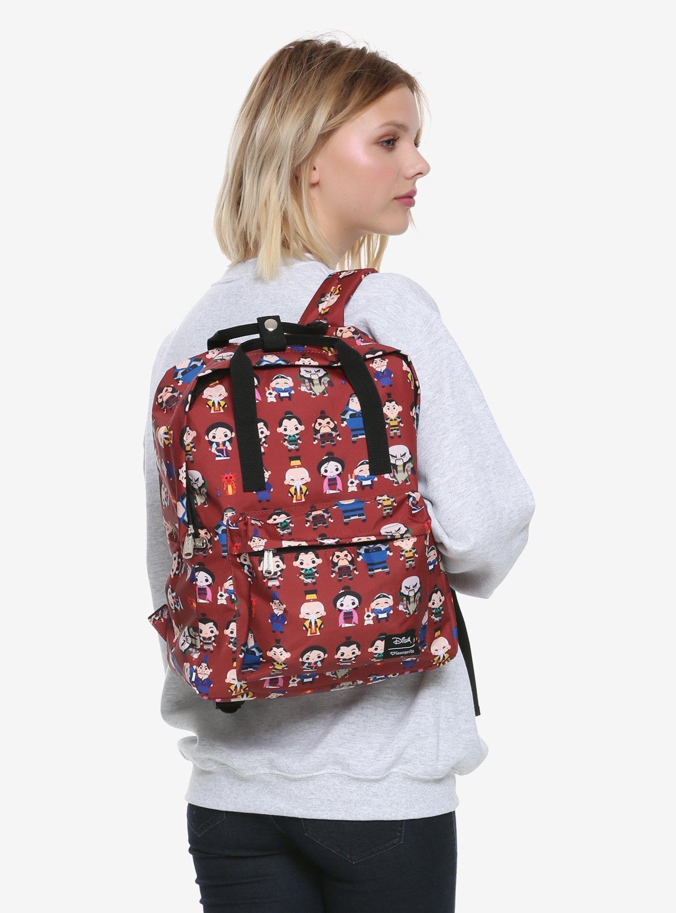 Loungefly Disney Mulan Chibi Character Print Backpack