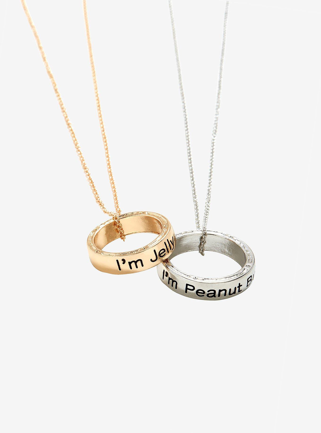 Blackheart Peanut Butter & Jelly Ring Necklace Box Set, , hi-res