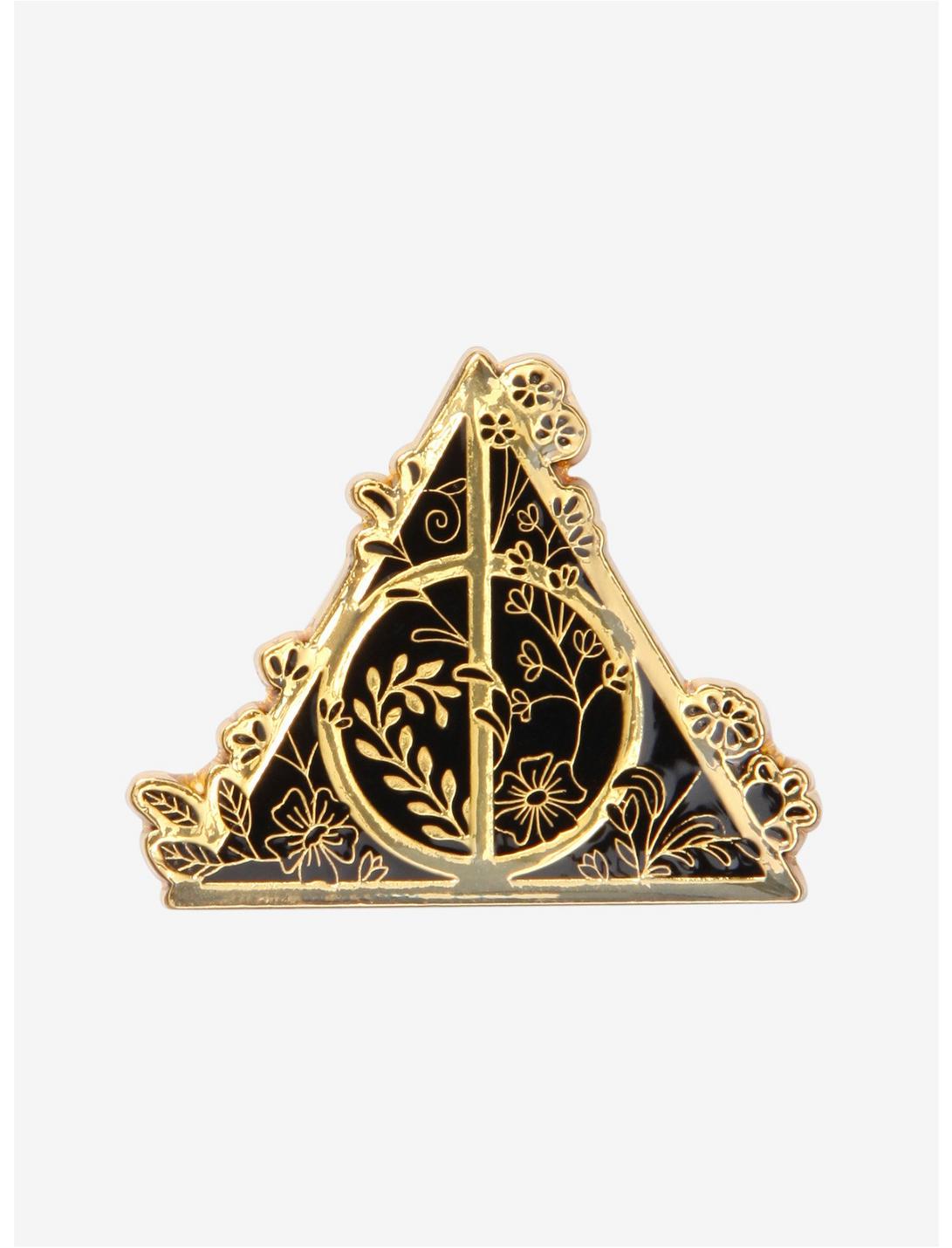Harry Potter Golden Deathly Hallows Enamel Pin - BoxLunch Exclusive, , hi-res