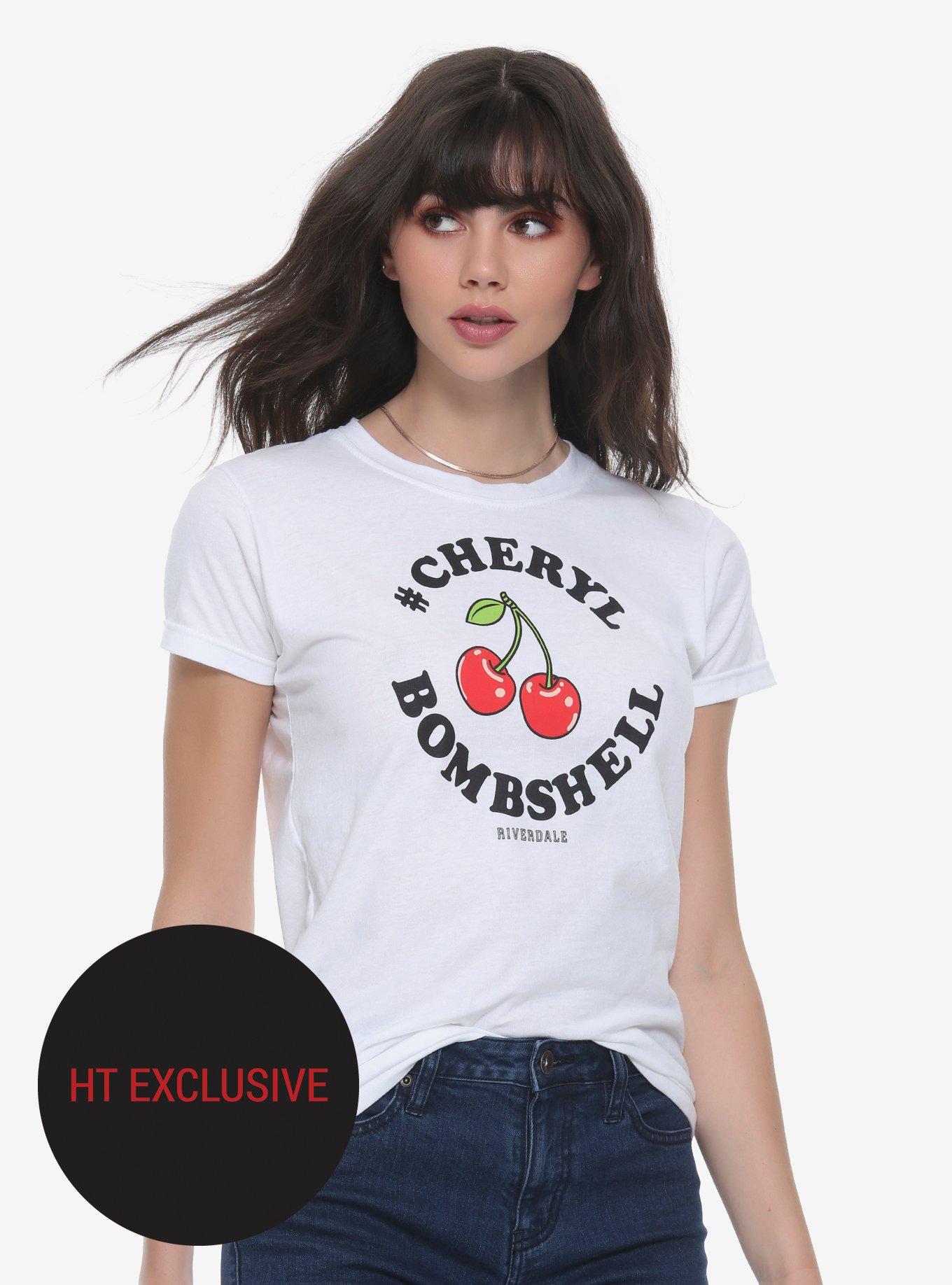 Riverdale Cheryl Bombshell Girls T-Shirt Hot Topic Exclusive, BLACK, hi-res