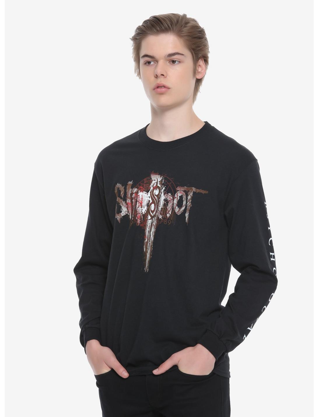 Slipknot Psychosocial Long-Sleeve T-Shirt, BLACK, hi-res
