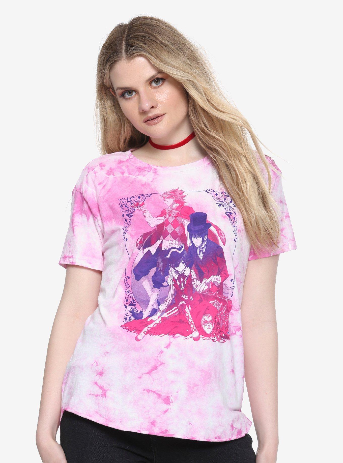 Black Butler: Book Of Circus Group Tie Dye Girls T-Shirt, TIE DYE, hi-res