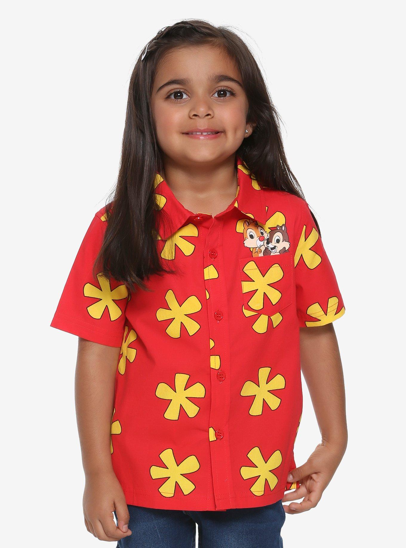 Disney Chip 'n Dale Rescue Rangers Toddler Woven Button-Up, RED, hi-res