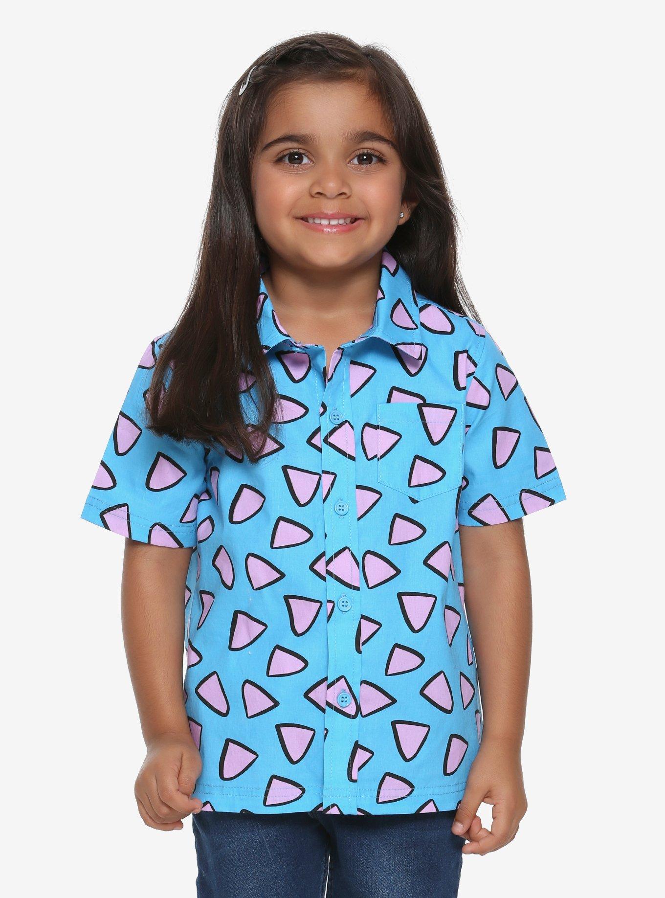 Rocko's Modern Life Toddler Woven Button-Up, BLUE, hi-res