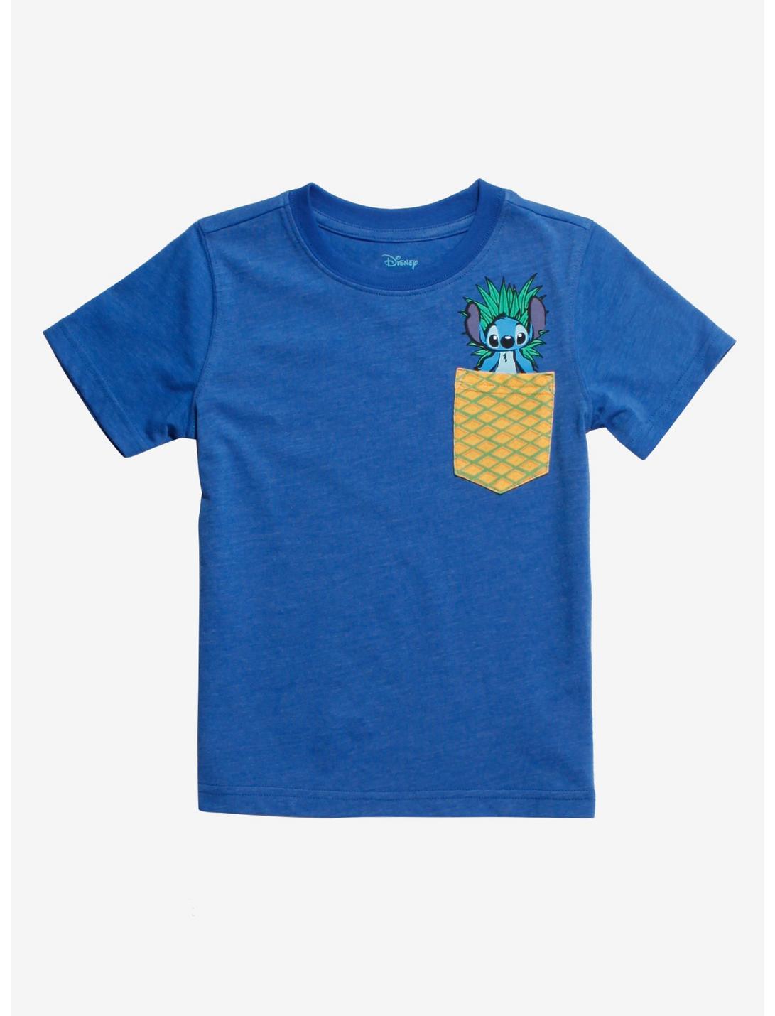 Disney Lilo & Stitch Pocket Toddler T-Shirt - BoxLunch Exclusive, BLUE, hi-res
