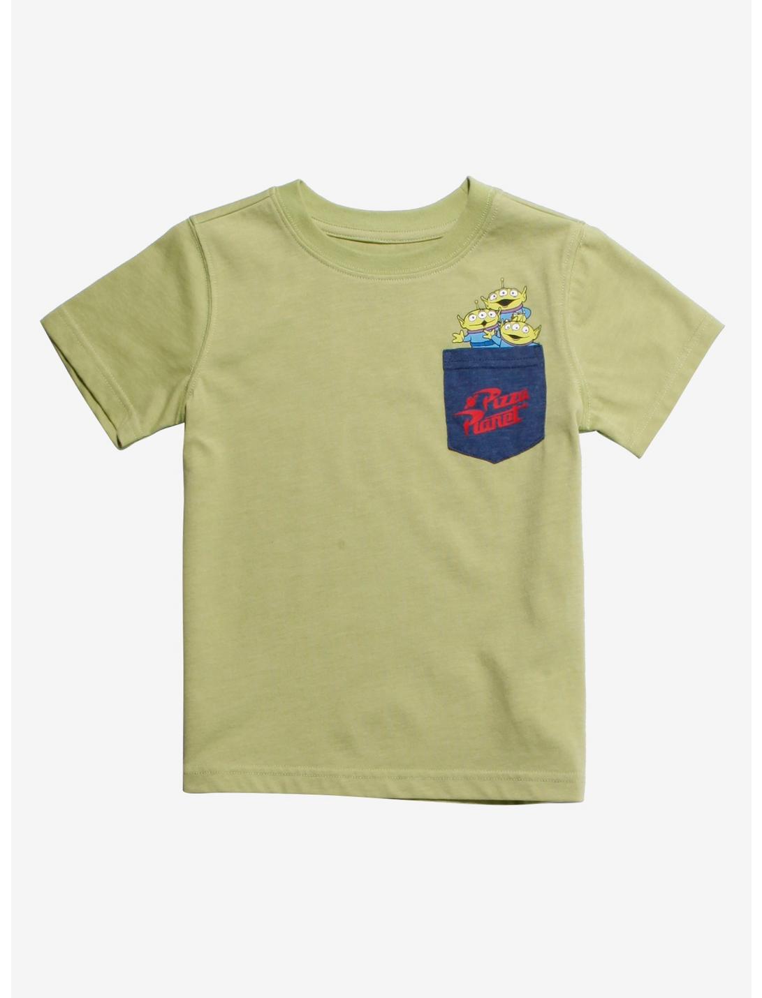 Disney Pixar Toy Story Pizza Planet Pocket Toddler T-Shirt, GREEN, hi-res