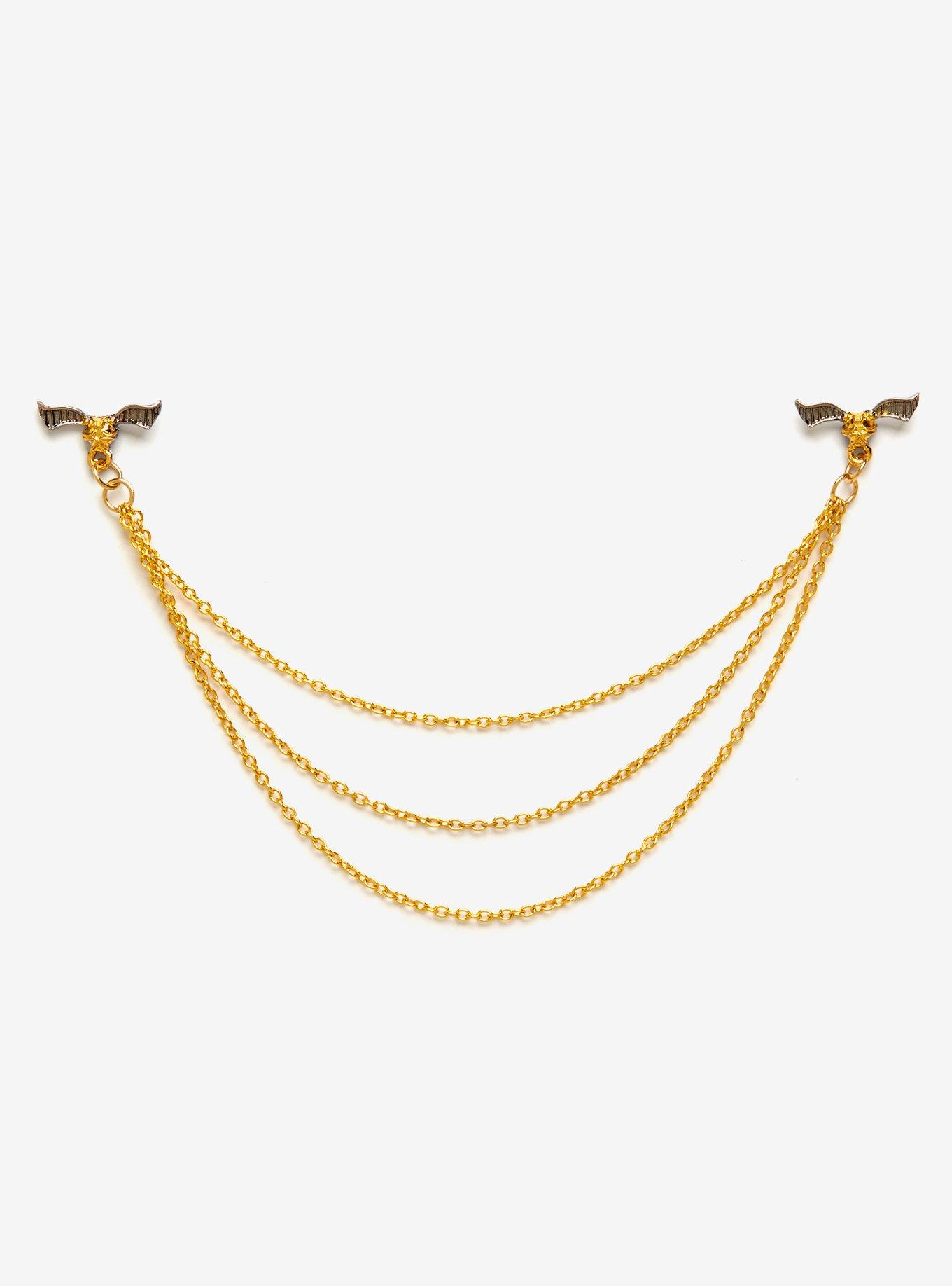 Harry Potter Golden Snitch Collar Pins, , hi-res