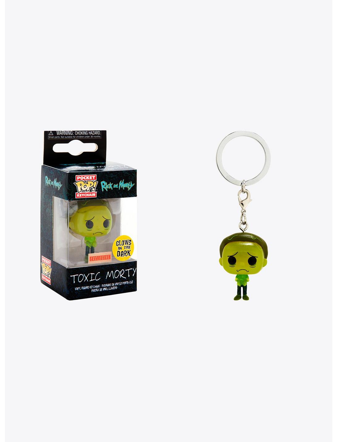 Funko Pocket Pop! Rick And Morty Toxic Morty Vinyl Key Chain - BoxLunch Exclusive, , hi-res