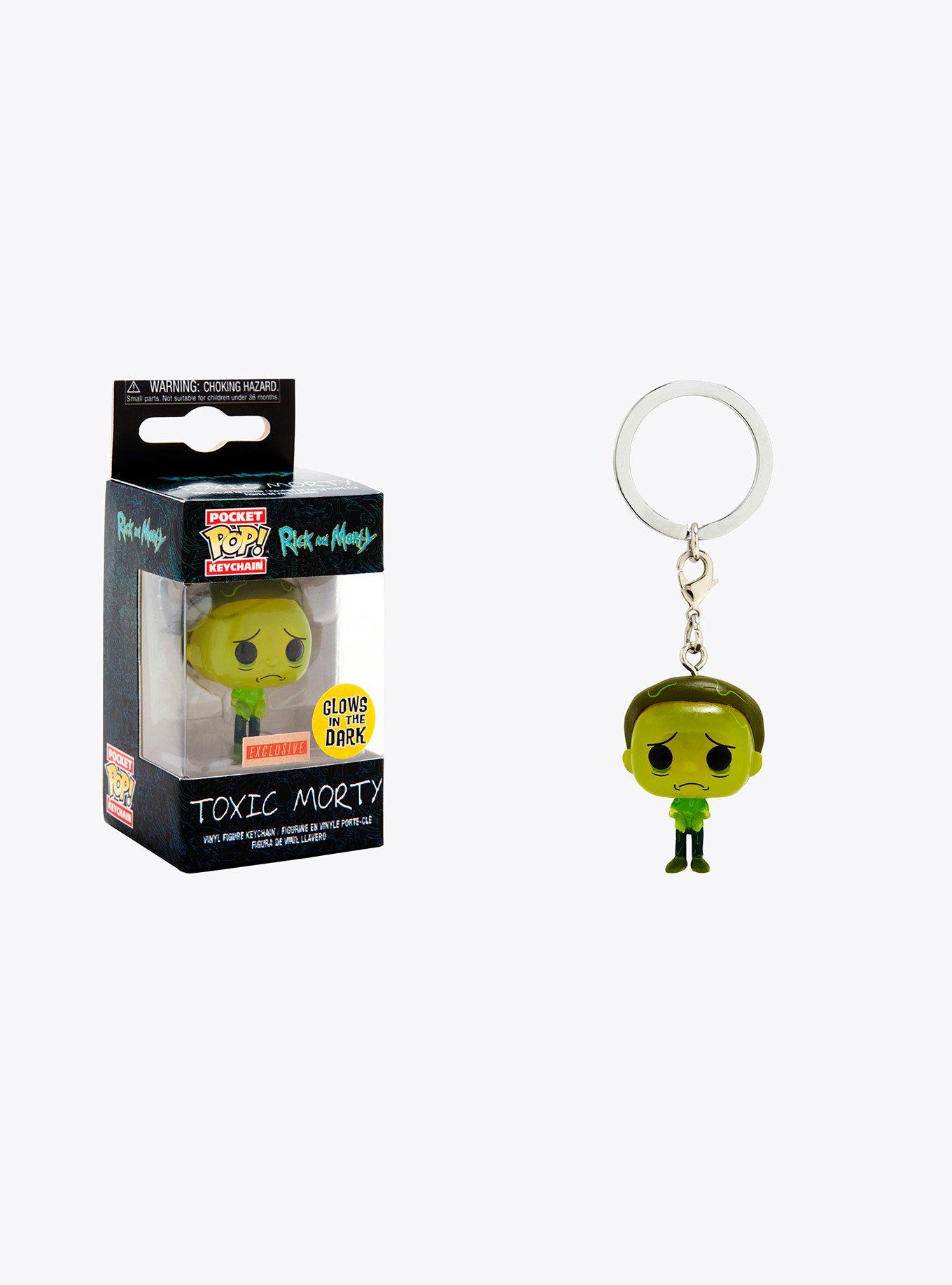 Funko Pocket Pop! Rick And Morty Toxic Morty Vinyl Key Chain - BoxLunch Exclusive, , hi-res