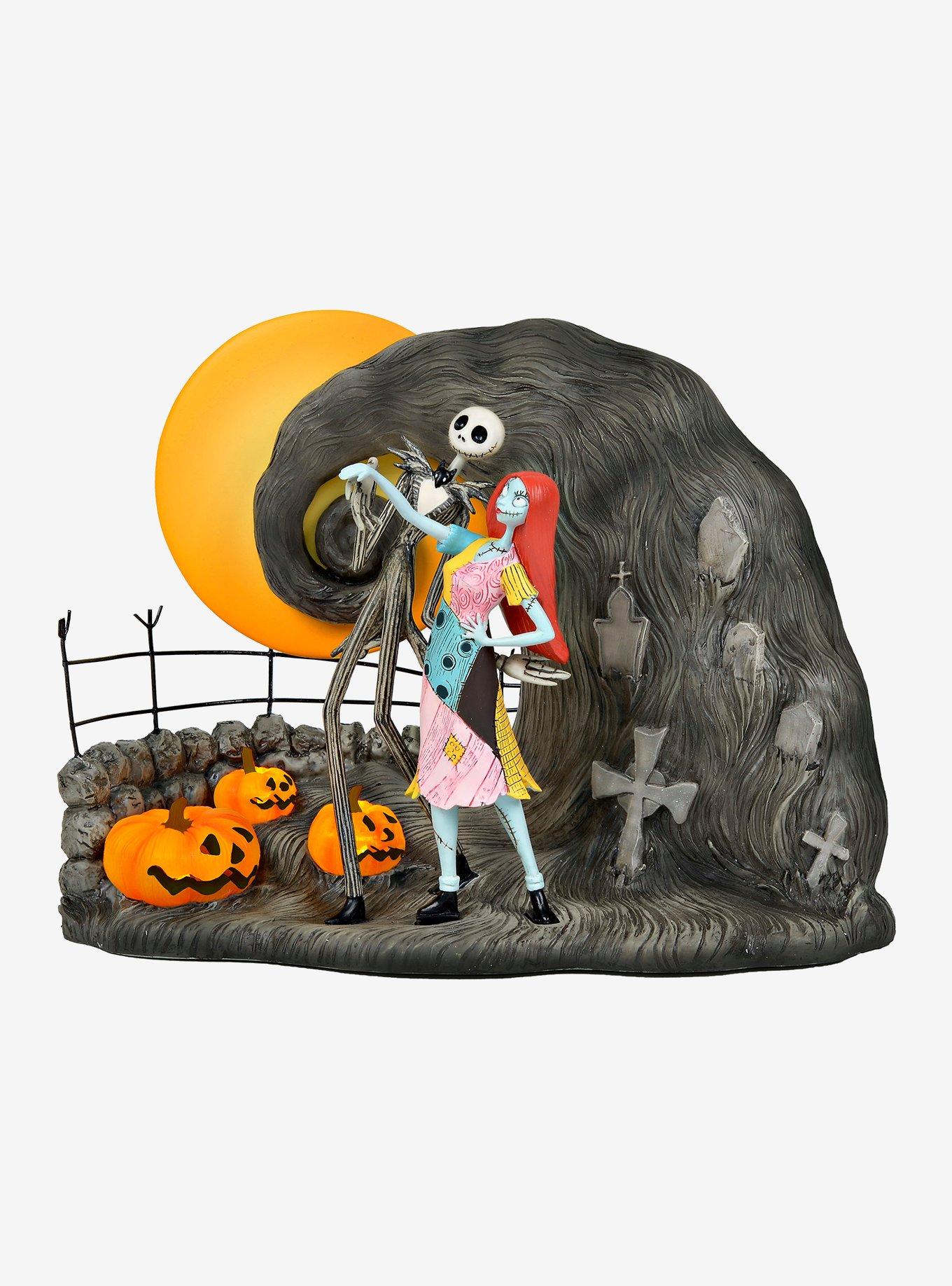 The Nightmare Before Christmas Jack & Sally Graveyard Figurine, , hi-res