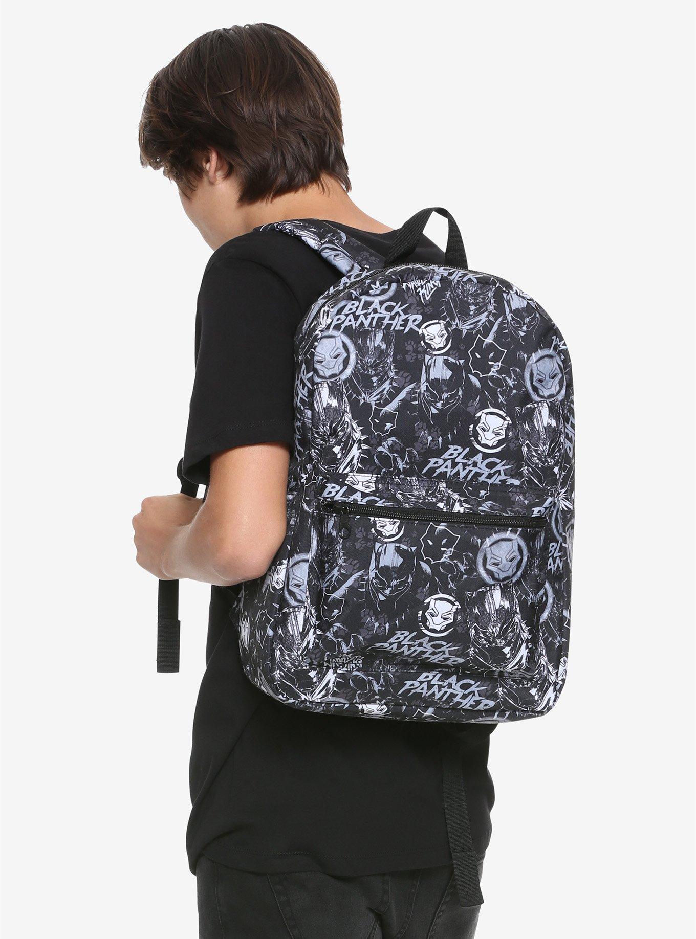 Marvel Black Panther Logo Print Backpack, , hi-res