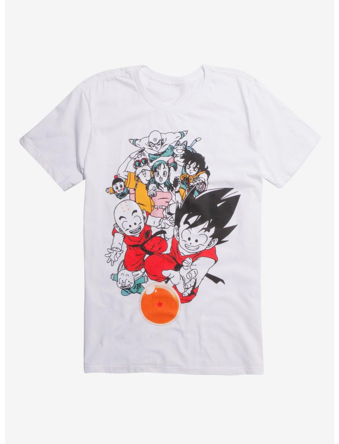 Dragon Ball Z Classic Group T-Shirt Hot Topic Exclusive, WHITE, hi-res