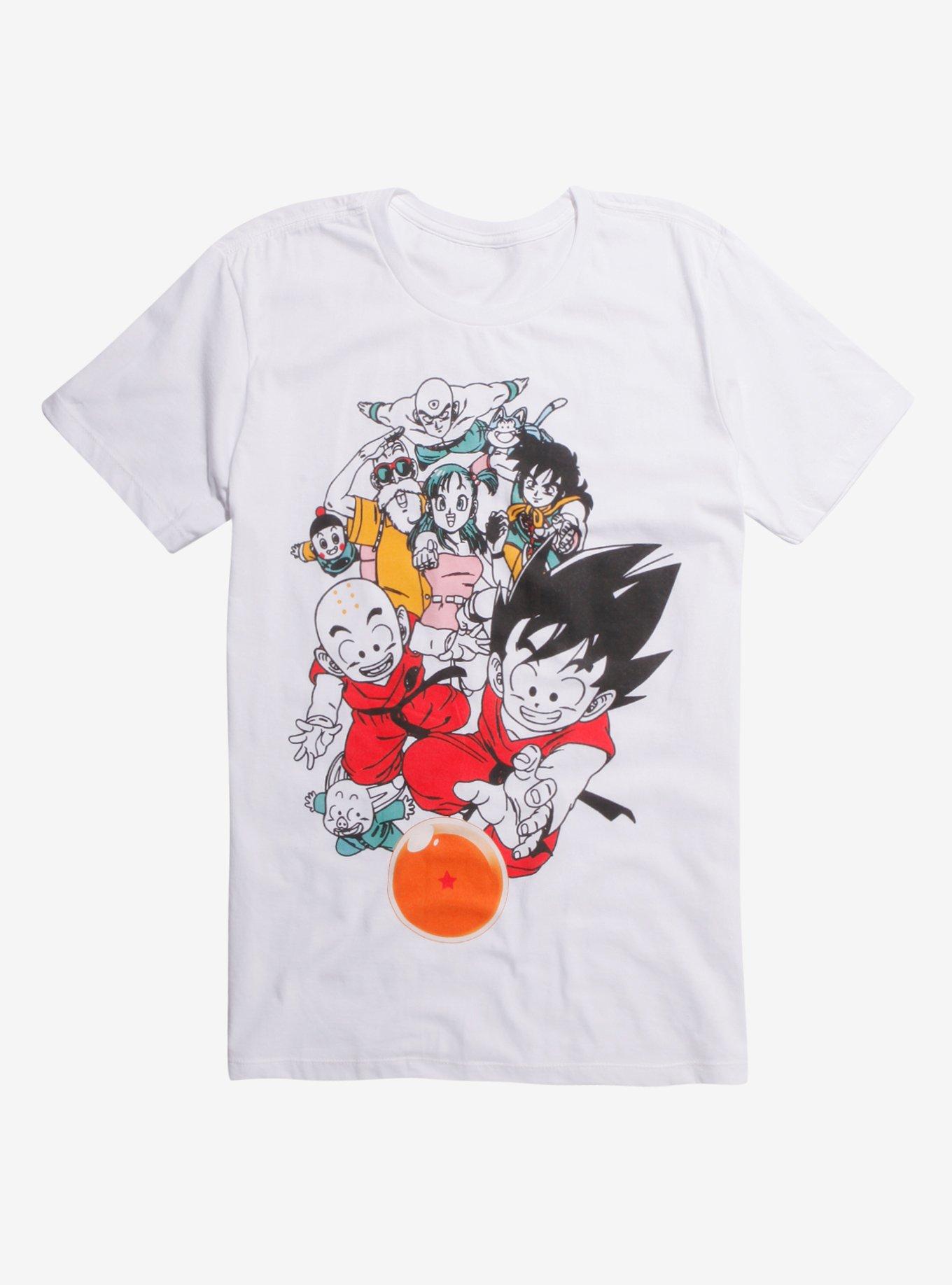 Dragon Ball Z Classic Group T-Shirt Hot Topic Exclusive, WHITE, hi-res