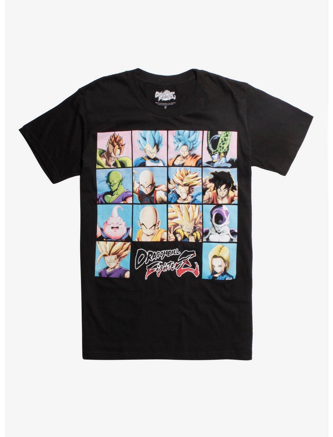 Dragon Ball FighterZ Player Select T-Shirt Hot Topic Exclusive, BLACK, hi-res