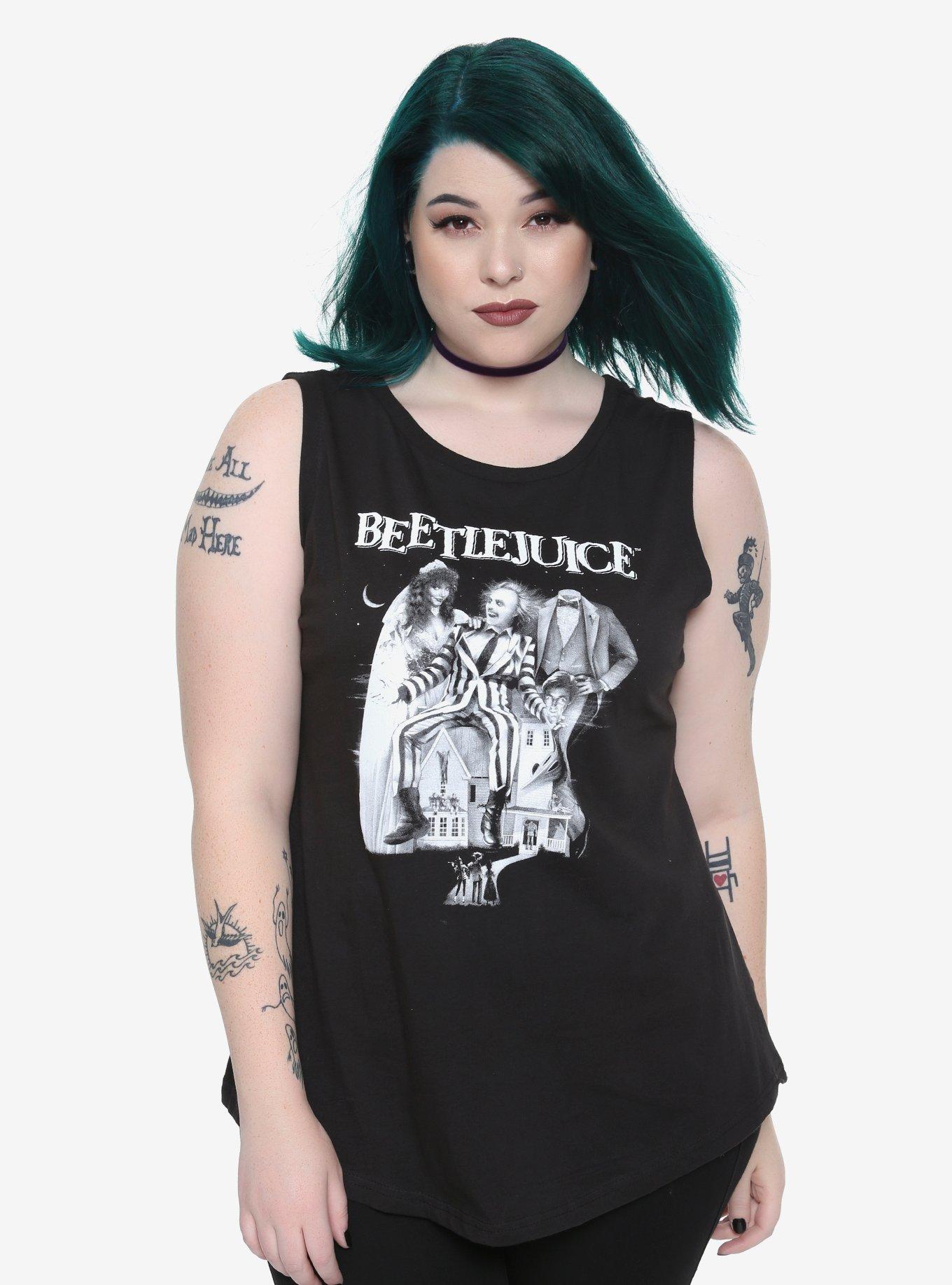 Beetlejuice Poster Girls Muscle Top Plus Size | Hot Topic