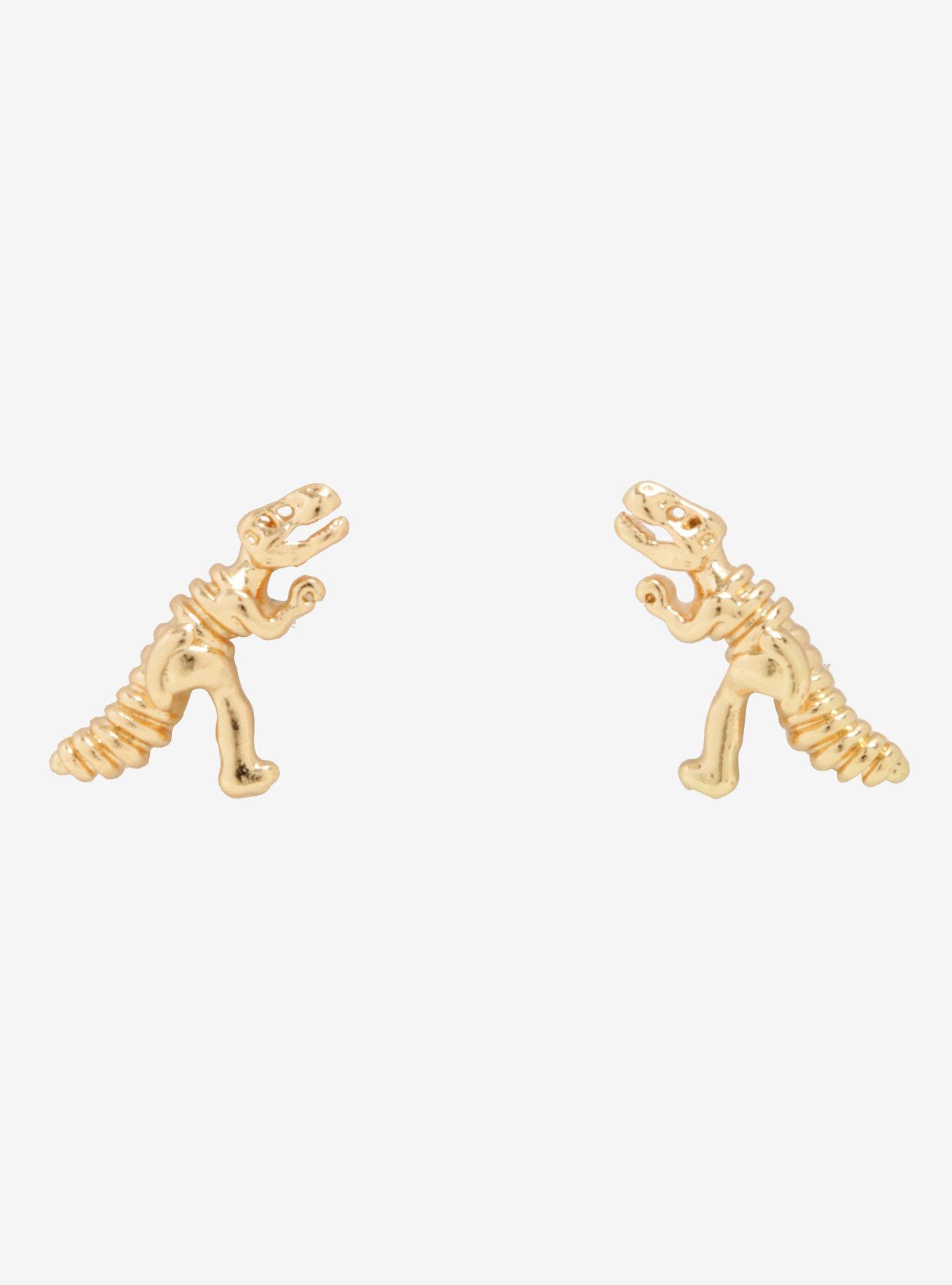 Dinosaur Skeleton Earrings - BoxLunch Exclusive, , hi-res