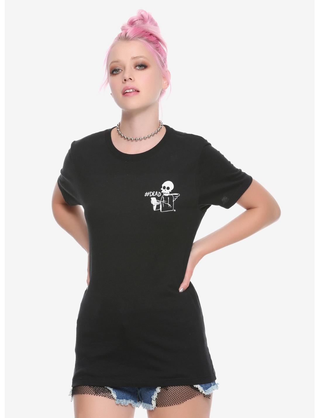 Grim Reaper #Dead Girls T-Shirt, WHITE, hi-res