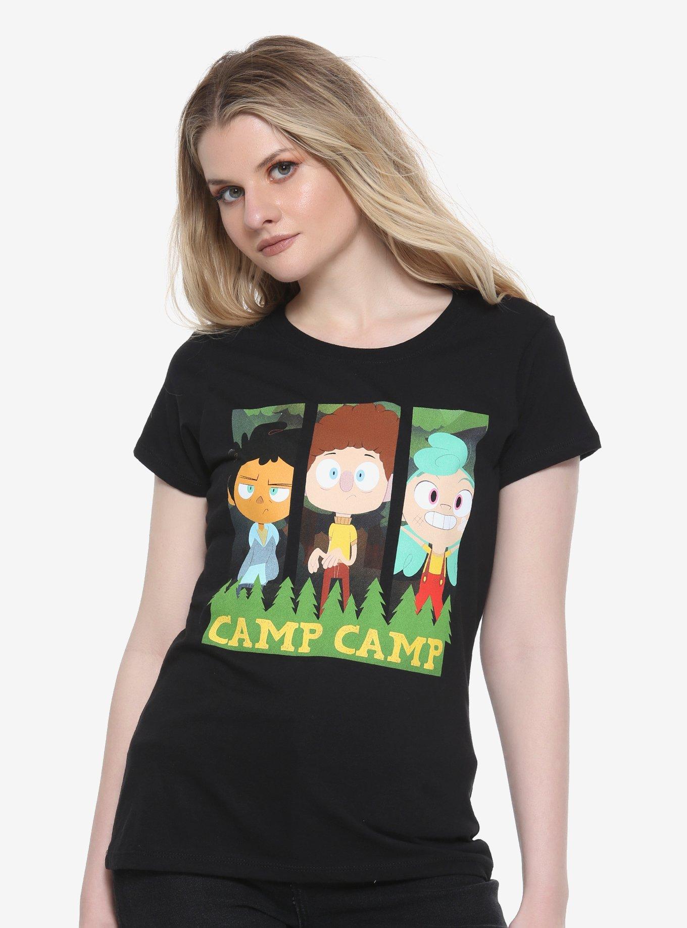 Camp Camp Trio Girls T-Shirt, BLACK, hi-res