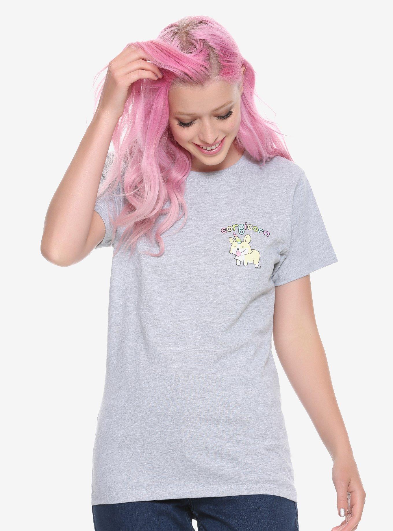 Corgicorn Girls T-Shirt, MULTICOLOR, hi-res