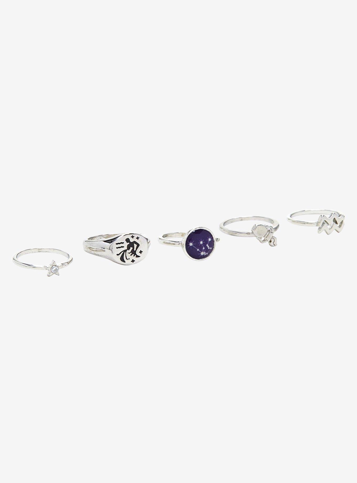 Zodiac Aquarius Ring Set, , hi-res