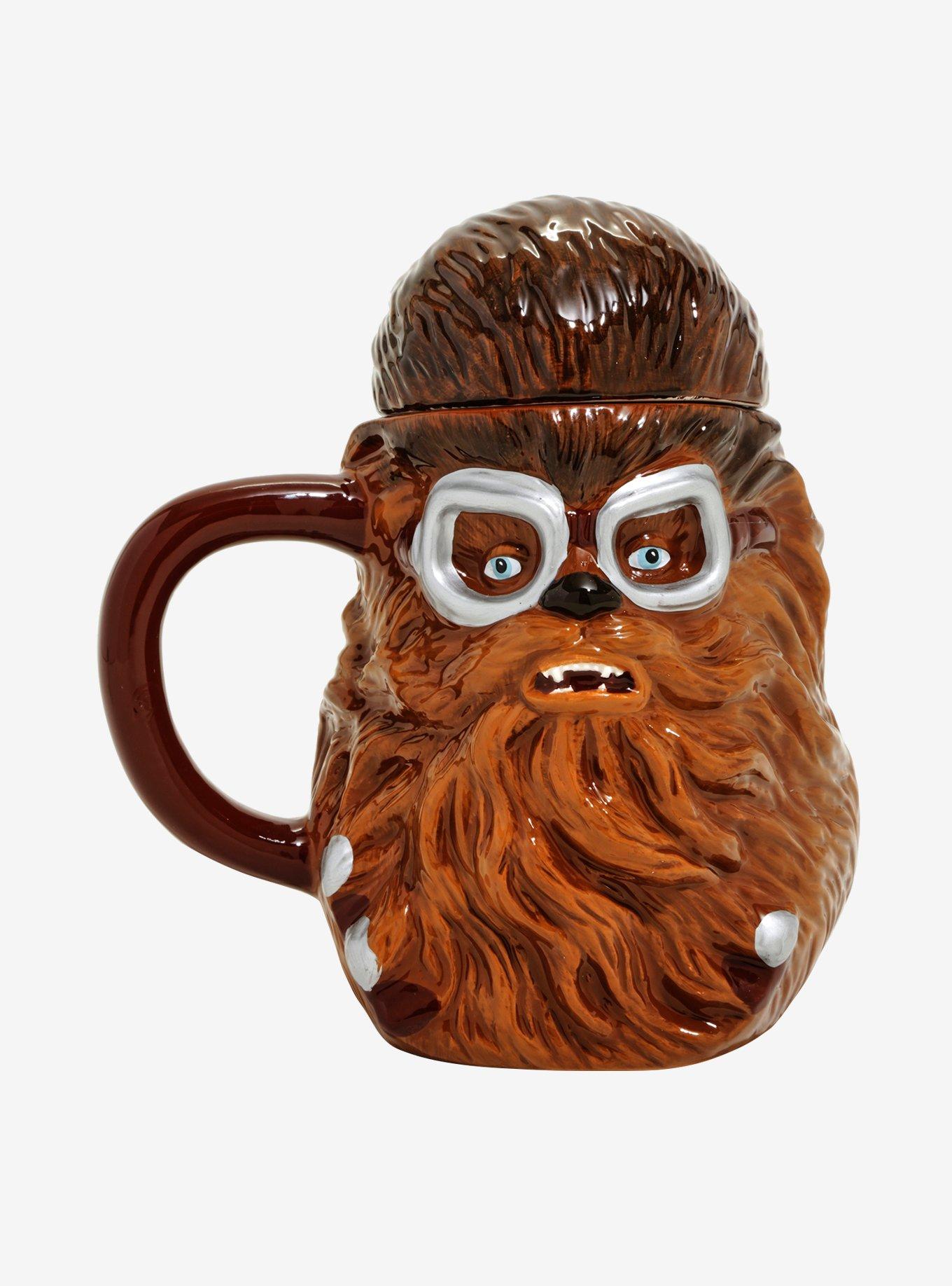 Star Wars Chewbacca Coffee Mug, 20 Ounce - Oversized Red Ceramic
