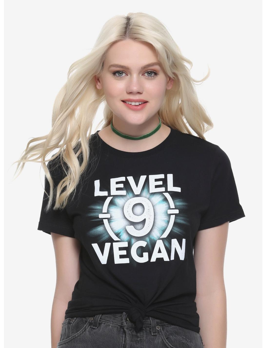 Level 9 Vegan Girls T-Shirt, WHITE, hi-res