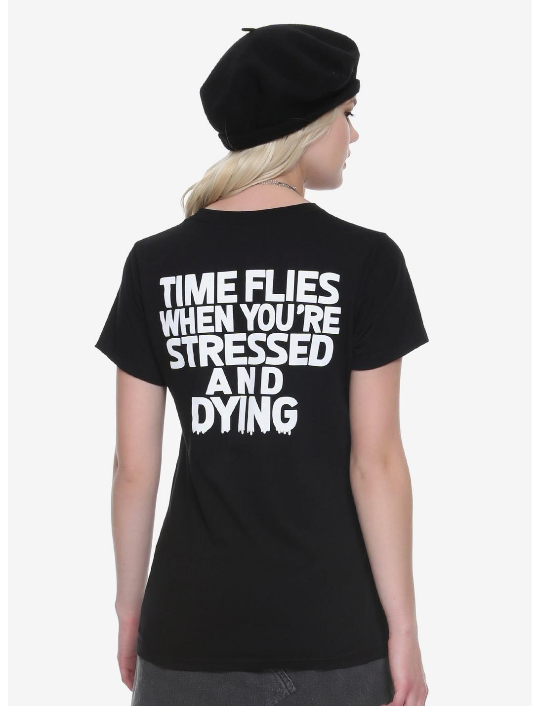 Time Flies Dying Girls T-Shirt, WHITE, hi-res