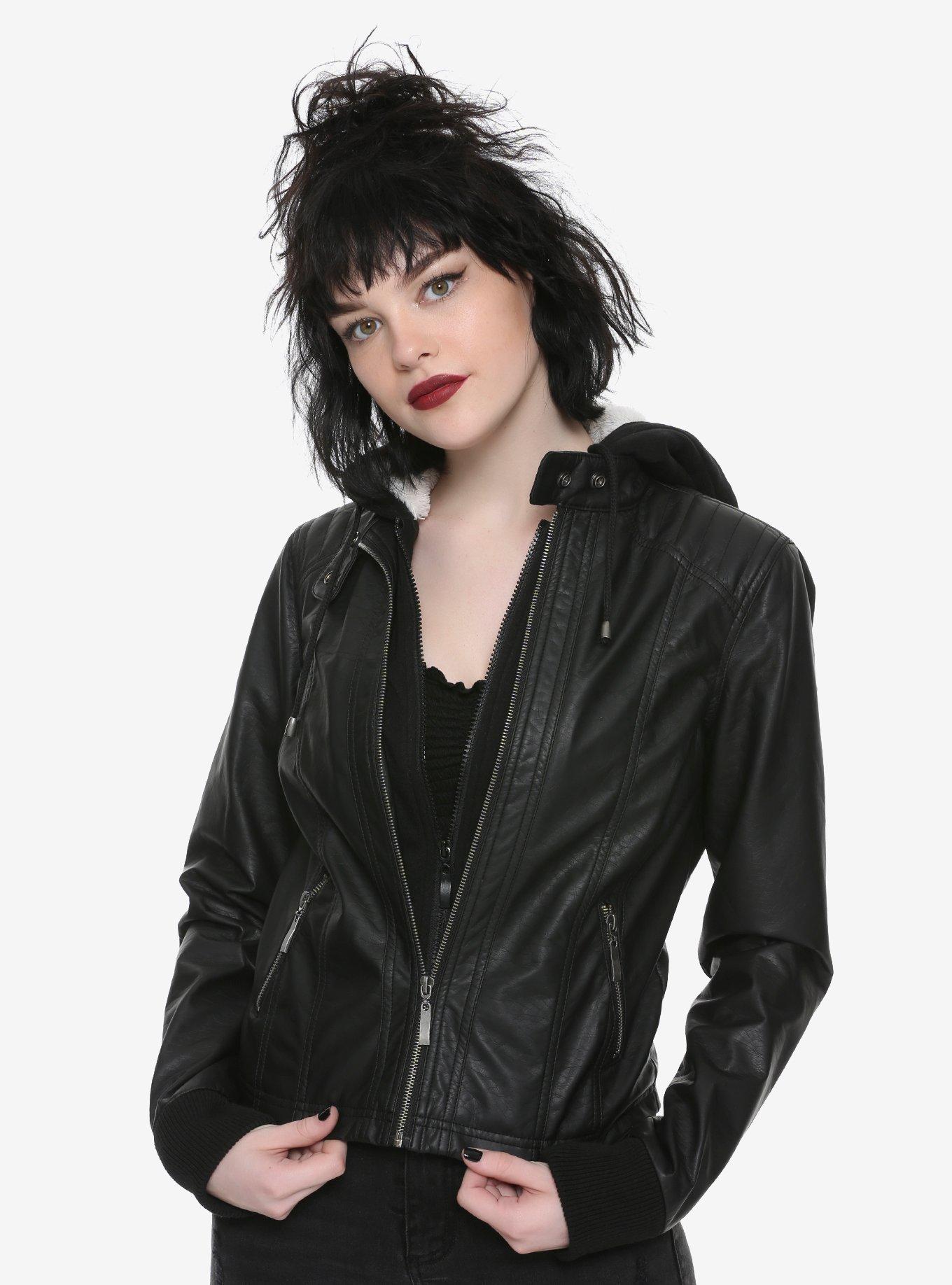 Hot topic shop leather jacket