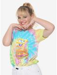 Lisa Frank X SpongeBob SquarePants Krabby Patty Tie-Dye Girls T-Shirt Hot Topic Exclusive, TIE DYE, hi-res