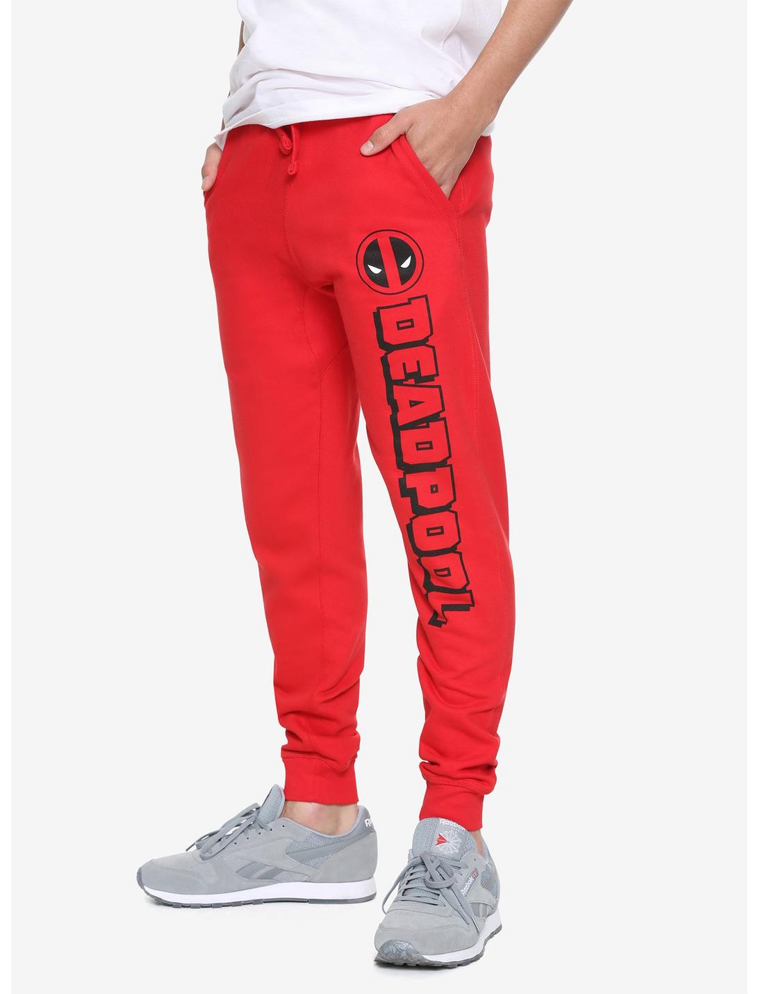 Marvel Deadpool Jogger Pants, RED, hi-res