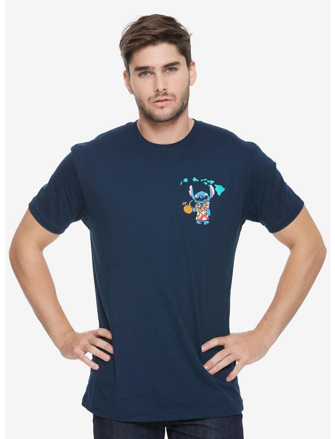 Disney Lilo & Stitch License Plate T-Shirt - BoxLunch Exclusive, BLUE, hi-res