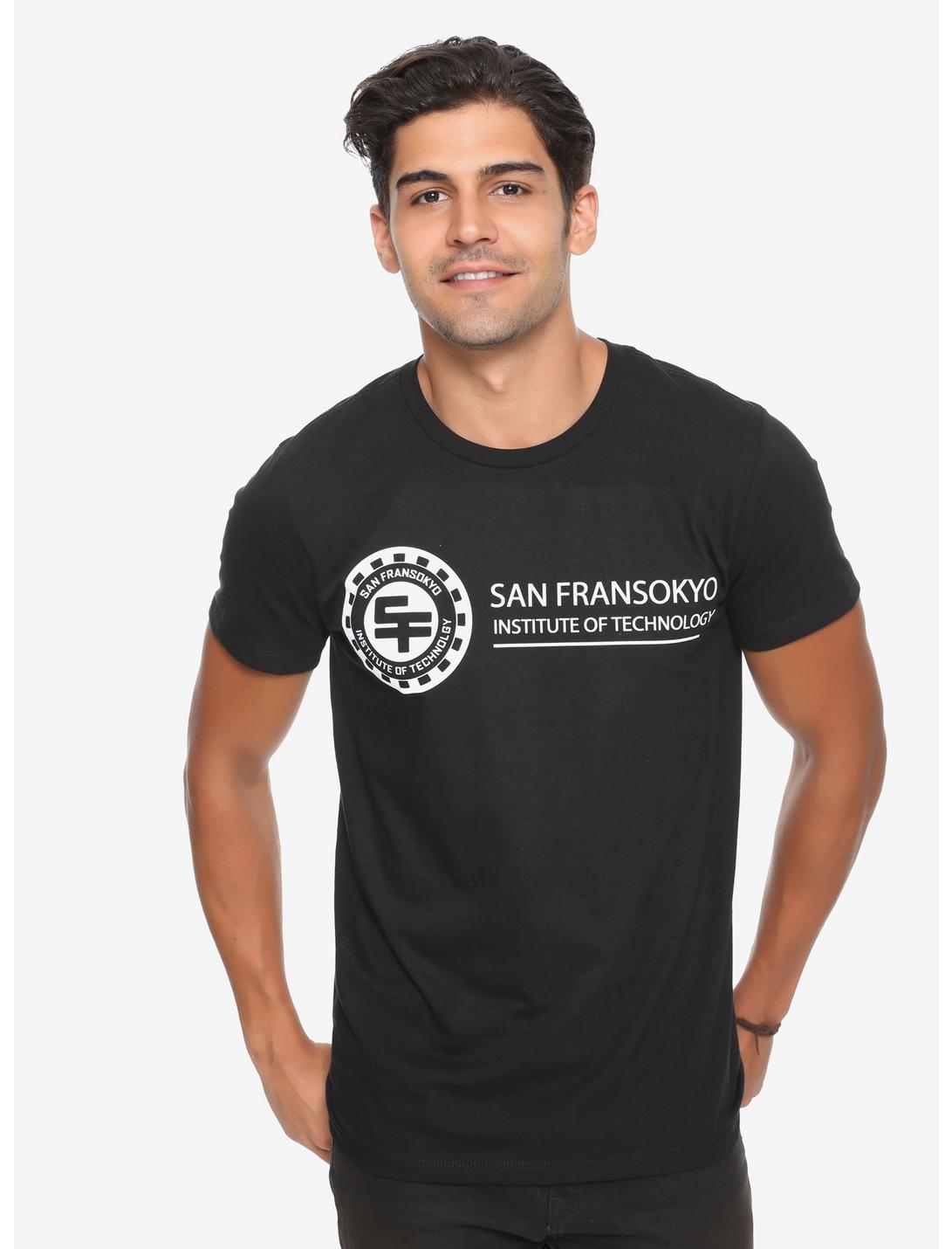 Disney Big Hero 6 San Fransokyo Institute T-Shirt - BoxLunch Exclusive, BLACK, hi-res