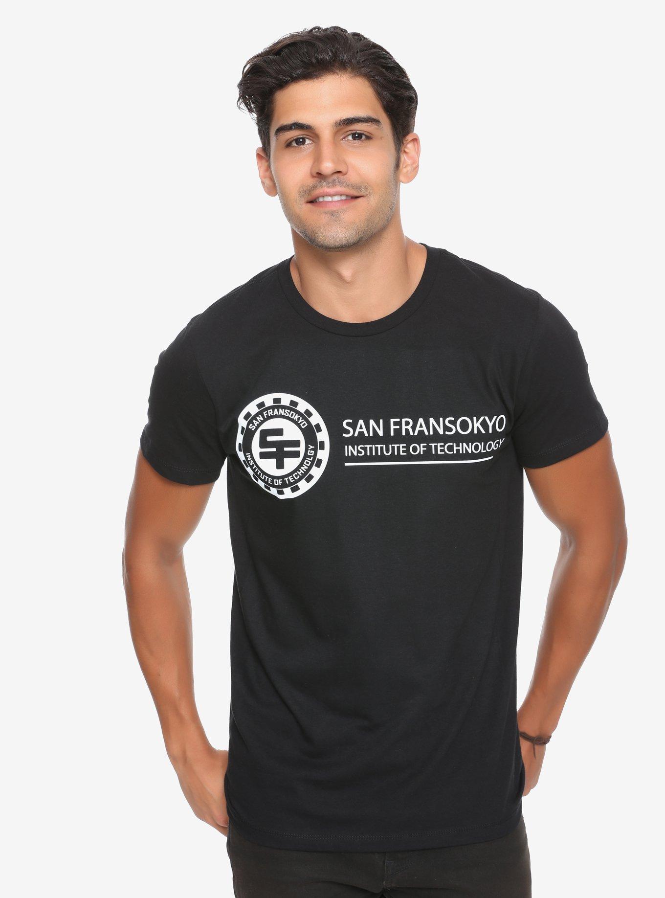 Disney Big Hero 6 San Fransokyo Institute T-Shirt - BoxLunch Exclusive, BLACK, hi-res