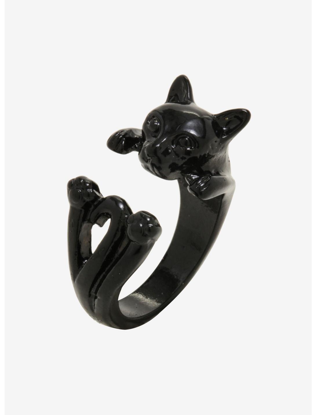 Blackheart Cat Wrap Ring, , hi-res