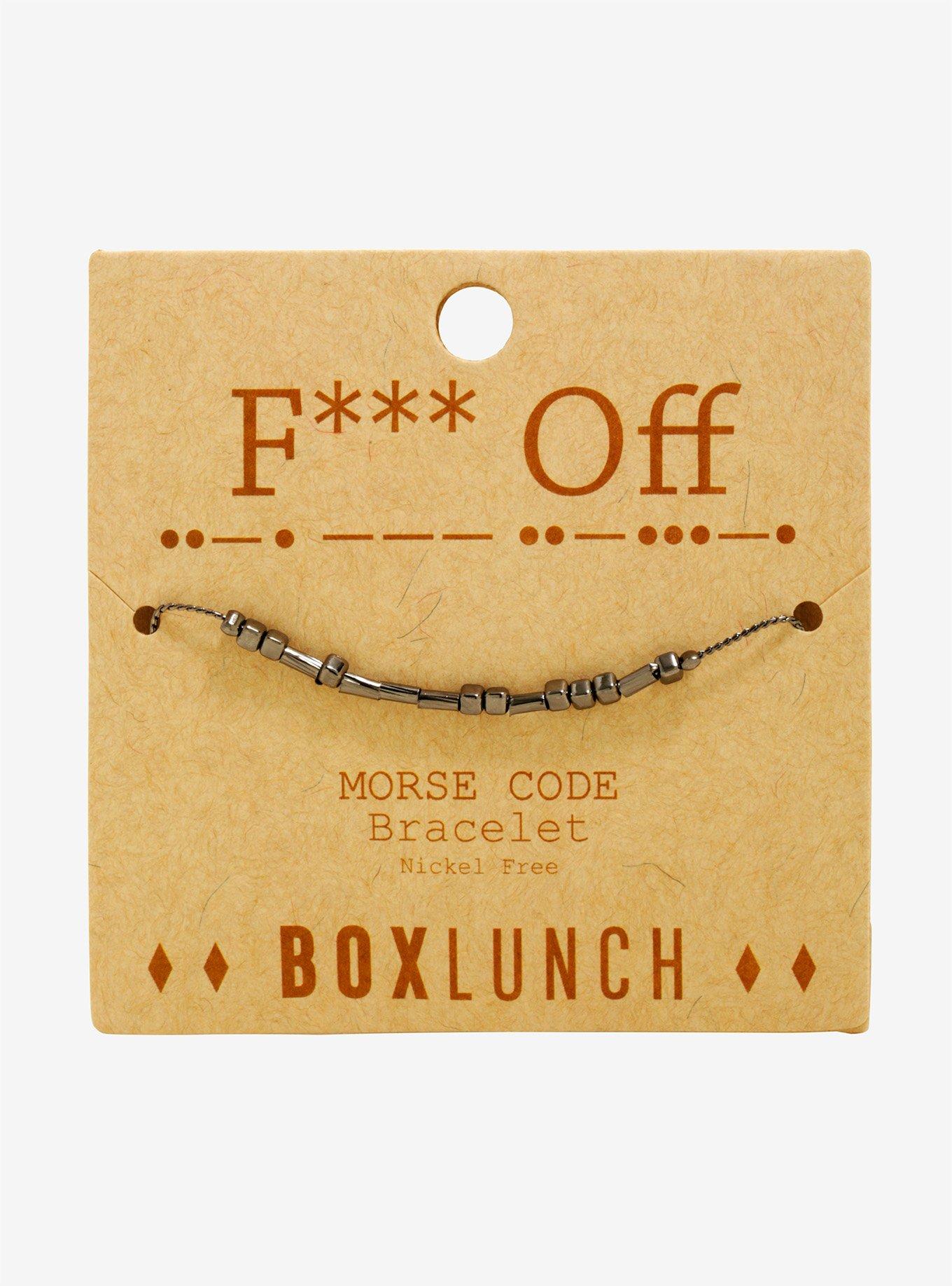 Morse Code F Off Bracelet BoxLunch Exclusive BoxLunch
