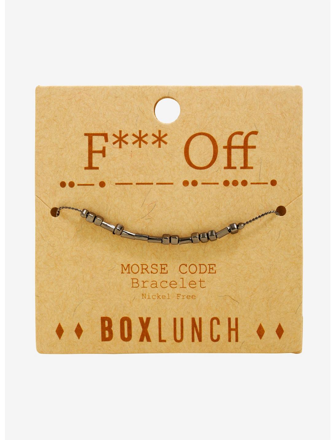Morse Code F Off Bracelet - BoxLunch Exclusive, , hi-res