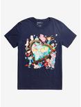 Hey Arnold! Jungle Heart T-Shirt Hot Topic Exclusive, NAVY, hi-res